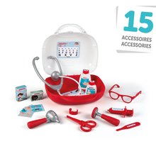 Lekárské vozíky pre deti -  NA PREKLAD - Maletín médico Vanity Doctor Smoby Con un mango ergonómico y 15 accesorios_2