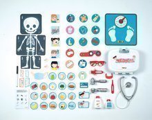Lékařské vozíky pro děti - Set lékařská ordinace s anatomií lidského těla Doctor's Office Smoby s pacienty v čekárně_4