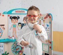 Školní tabule - Lékařská ordinace s anatomií lidského těla Doctor's Office Smoby oboustranná s rentgenem a zrakovým testem a 65 doplňků_6