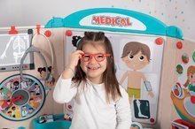 Školní tabule - Lékařská ordinace s anatomií lidského těla Doctor's Office Smoby oboustranná s rentgenem a zrakovým testem a 65 doplňků_23