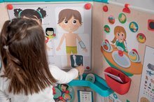 Školní tabule - Lékařská ordinace s anatomií lidského těla Doctor's Office Smoby oboustranná s rentgenem a zrakovým testem a 65 doplňků_24