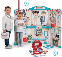Set lekárska ordinácia s anatómiou ľudského tela Doctor's Office Smoby a lekársky kufrík
