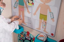 Lékařské vozíky pro děti - Lékařská ordinace s anatomií lidského těla Doctor´s Office Smoby radiologie s RTG a zrakovým testem oboustranná 65 doplňků_8