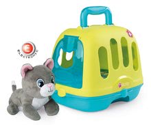 Zdravniški vozički za otroke - Veterinarski kovček Veterinary Case Smoby s plišasto mucko in 4 zvoki ter 10 dodatki za živalce_1