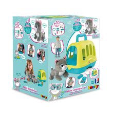 Chariots médicaux pour enfants - Valise Vétérinaire Smoby Avec un chat en peluche avec 4 sons et 10 accessoires pour les animaux_20