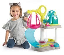 Domčeky pre bábiky sety - Set domček pre bábiku Violette Baby Nurse Large Doll's Play Center Smoby a domček pre mačičku s hojdačkou a šmykľavkou_9