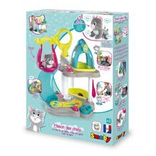 Maisons de poupées - Maison pour chat Cat's House Veterinary Smoby électronique avec des sons et une glissière avec balançoire et 6 accessoires_21