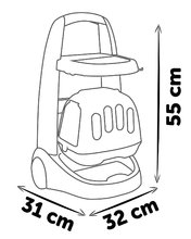 Zdravniški vozički za otroke - Veterinarski voziček s kovčkom Veterinary Trolley Smoby za plišastega mucka z 8 zdravniškimi dodatki_10