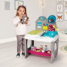 Kompleti za oskrbo punčk in dojenčkov - Komplet hišica za dojenčka Large Doll's Play Center Natur D'Amour Baby Nurse Smoby in veterinarska ambulanta z živalcami in 32 cm dojenčkom_0