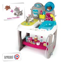 Chariots médicaux pour enfants - Centre vétérinaire Smoby avec un chaton et un hamster Avec le comptoir médical et la baignoire avec 18 accessoires_2