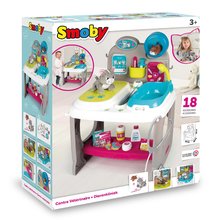 Pečovatelské centrum pro panenky - Set domeček pro panenku Large Doll's Play Center Natur D'Amour Baby Nurse Smoby a zvěrolékařská ordinace se zvířátky a 32 cm panenkou_30