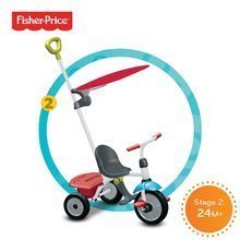 Tricikli za djecu od 10 mjeseci - Tricikl Fisher-Price Jolly Plus smarTrike zeleno-crveni od 12 mjeseci_1