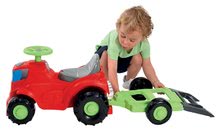 Babytaxiuri de la 12 luni - Babytaxiu Tractor 2in1 Écoiffier cu mașină de tuns iarbă pe remorcă roşu de la 12 luni_2