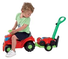 Babytaxiuri de la 12 luni - Babytaxiu Tractor 2in1 Écoiffier cu mașină de tuns iarbă pe remorcă roşu de la 12 luni_3