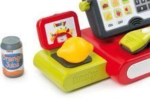 Negozi - Registratore di cassa Marchande Smoby elettronico con suono, bilancia, scanner e 25 accessori rosso_2