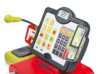 Negozi - Registratore di cassa Marchande Smoby elettronico con suono, bilancia, scanner e 25 accessori rosso_2