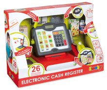 Negozi - Registratore di cassa Marchande Smoby elettronico con suono, bilancia, scanner e 25 accessori rosso_0