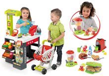 Magasins pour enfants et accessoires - Set obchod Supermarché Smoby avec une caisse enregistreuse électronique et un gaufrier avec un mélangeur et une machine à café_22
