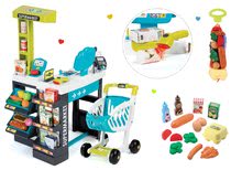 Kinderladen-Sets - Set Laden Market Smoby mit elektronischer Kasse und Lebensmittel im Netz Bubble Cook_9