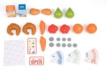 Obchody pro děti - Obchod s potravinami Mini Shop Smoby elektronický s 42 doplňky tyrkysový 350208_1