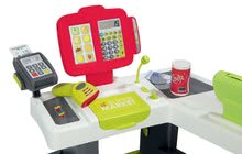 Szupermarketek gyerekeknek - Közért bevásárlókocsival és élelmiszerekkel Supermarket Smoby elektronikus pénztárgéppel és szkennerrel mérleggel és 42 kiegészitővel_14