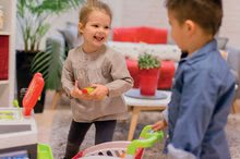 Szupermarketek gyerekeknek - Közért bevásárlókocsival és élelmiszerekkel Supermarket Smoby elektronikus pénztárgéppel és szkennerrel mérleggel és 42 kiegészitővel_7