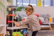 Szupermarketek gyerekeknek - Közért bevásárlókocsival és élelmiszerekkel Supermarket Smoby elektronikus pénztárgéppel és szkennerrel mérleggel és 42 kiegészitővel_9