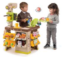 Domečky Friends House Smoby - Domeček Neo Friends House DeLuxe Smoby s Bio kavárnou a kuchyňka s jídelním koutem pod slunečníky_41