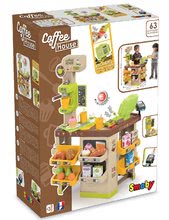 Supermarteturi pentru copii - Cafenea cu cafetieră Espresso Coffee House Smoby cu casă de marcat electronică, cititor de cod de bare şi 57 de accesorii_11