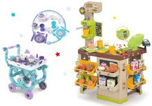 Magasins pour enfants et accessoires - Café avec machine à espresso Coffee House Smoby Un chariot de service Frozen XL Tea Trolley_20