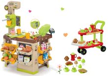 Kinderladen-Sets - Set Café mit Espresso-Kaffeemaschine Coffee House Smoby und Servierwagen mit Frühstück 100% Chef_20