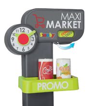 Obchody pre deti sety - Set obchod zmiešaný tovar Maximarket Smoby a kuchynka Cherry zvuková a vaflovač s mixérom a kávovarom_5