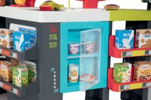 Geschäfte für Kinder - Gemischtwarenladen Maxi Market Smoby mit dem Kühlschrank elektronischer Kasse und Scanner mit 50 teiligem  Zubehör_5