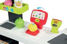 Obchody pre deti - Obchod so zmiešaným tovarom Maxi Market Smoby s elektronickou pokladňou a skenerom chladničkou s 50 doplnkami_20