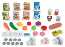 Obchody pro děti - Obchod se smíšeným zbožím Maxi Market Smoby s elektronickou pokladnou a skenerem chladničkou s 50 doplňky_21