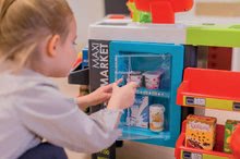 Szupermarketek gyerekeknek - Közért vegyesáruval Maxi Market Smoby elektronikus pénztárgéppel és szkennerrel hűtővel és 50 kiegészitővel_7