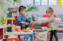 Geschäfte für Kinder - Gemischtwarenladen Maxi Market Smoby mit dem Kühlschrank elektronischer Kasse und Scanner mit 50 teiligem  Zubehör_7