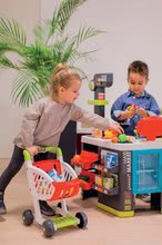 Läden für Kinder - Gemischtwarenladen Maxi Market Smoby mit dem Kühlschrank elektronischer Kasse und Scanner mit 50 teiligem  Zubehör_12