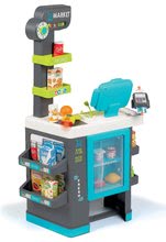 Obchody pre deti - Obchod s chladiacim boxom Fresh City Market Smoby s elektronickou pokladňou skenerom a 34 doplnkov_8