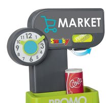 Seturi de supermarketuri pentru copii - Set supermarket cu vitrină frigorifică Fresh City Market Smoby cu casă electronică de marcat și bucătărie de jucărie, care se poate înălța Tefal Evolutive cu apă curgătoare_15