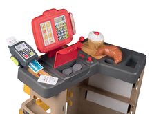 Supermarteturi pentru copii - Brutărie cu prăjituri Baguette&Croissant Bakery Smoby și casă de marcat electronică ceas și 26 de accesorii_0