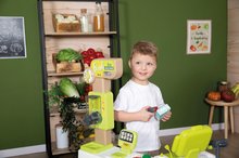 Trgovine za otroke - Trgovina Sadje-Zelenjava Organic Fresh Market Smoby z dozirnikom za kosmiče in elektronskim skenerjem ter 43 dodatki_16