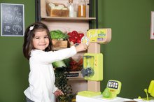 Trgovine za otroke - Trgovina Sadje-Zelenjava Organic Fresh Market Smoby z dozirnikom za kosmiče in elektronskim skenerjem ter 43 dodatki_19