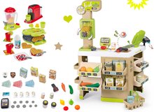 Läden für Kinder - Set-Shop Obst-Gemüse Bio-Frischmarkt Smoby und ein Waffeleisen mit Mixer und Kaffeemaschine_36