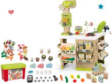 Negozi per bambini set - Set supermercato biologico Organic Fresh Market Smoby con 75 cibi confezionati in un grande scatola di plastica_36