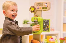 Obchody pro děti - Kavárna s Bio Espresso kávovarem Coffee House Smoby pokladna s elektronickými funkcemi a skener se světlem a zvukem_2