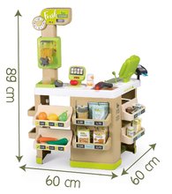 Kinderladen-Sets - Set Laden Bio Obst Gemüse Organic Fresh Market Smoby und ein magnetischer Schreibtisch zum Schreiben und Zeichnen SM350233-8_43