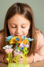 Obchody pro děti - Květinářství s vlastní výrobou květin Flower Market Smoby z různých textilních lupínků 104 doplňků_2