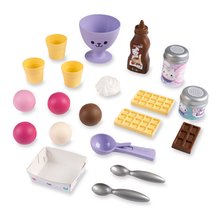 Cofetărie pentru copii - Aparat de înghețată jucăuș cu aparat de vafe Gabby Ice Cream Factory Smoby cu conuri și înghețată 21 accesorii de la 3 ani_0