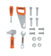 Werkzeuge und Instrumente - Werkzeugtasche Black & Decker Smoby Hammer Säge Schraubendreher und Schraubenschlüssel mit Zubehör_0